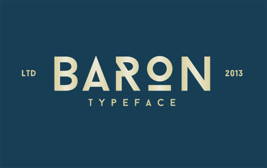 Baron Free Monogram Font